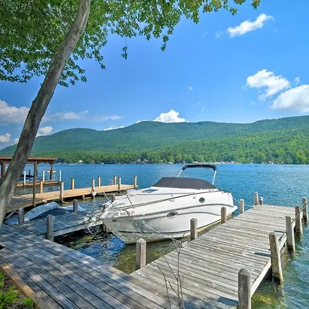 Waterfront Home On Lake George With Boat Dock!